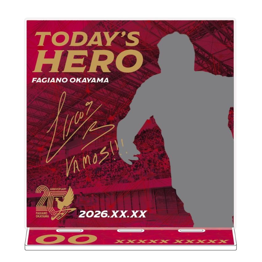 【勝利時限定】3/18TODAY'S HERO山根永遠選手アクリルプレート