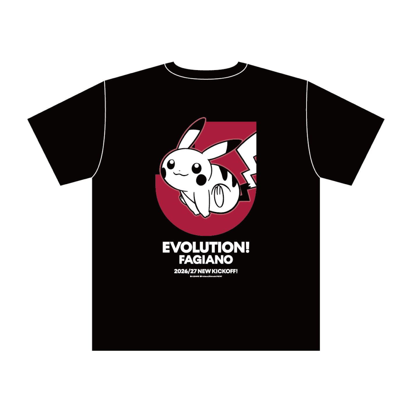 ファジアーノ岡山　ピカチュウ Ｔシャツ BLACK キッズ