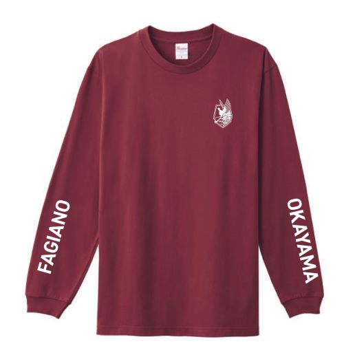 25プレイヤーズロングスリーブTシャツ(バーガンディ)