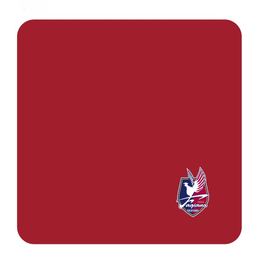今治産ハンカチ エンブレム(ファジレッド)